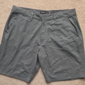O'Neill Men's Charcoal Flat Front Shorts